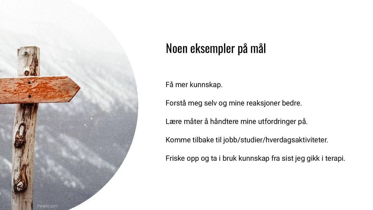 Noen eksempler på mål