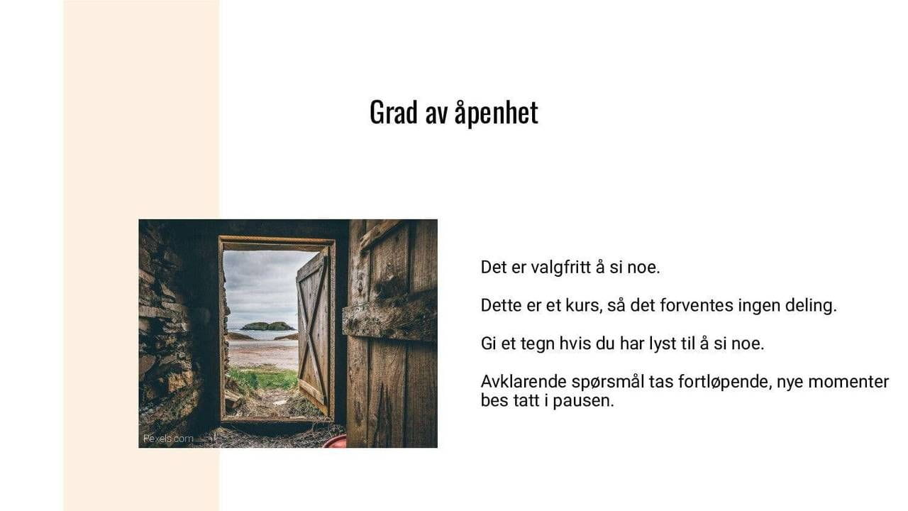 Grad av åpenhet