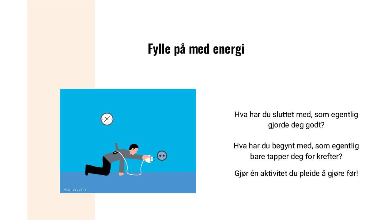 Fylle på med energi
