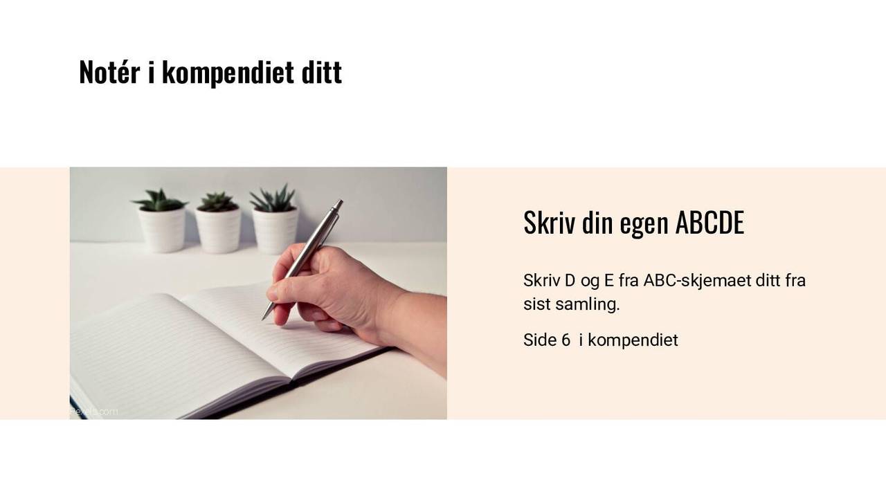 Skriv din egen ABCDE