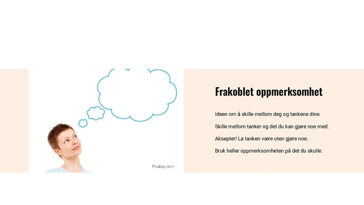 Frakoblet oppmerksomhet