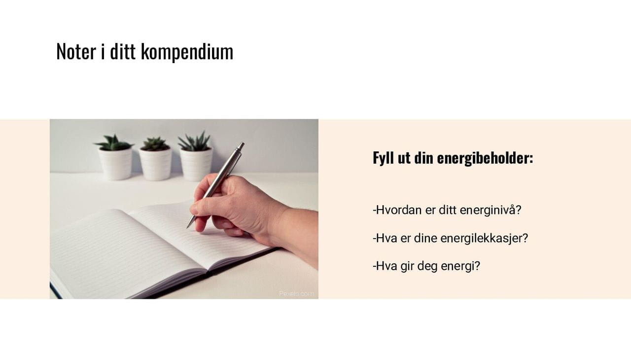 Fyll ut din energibeholder