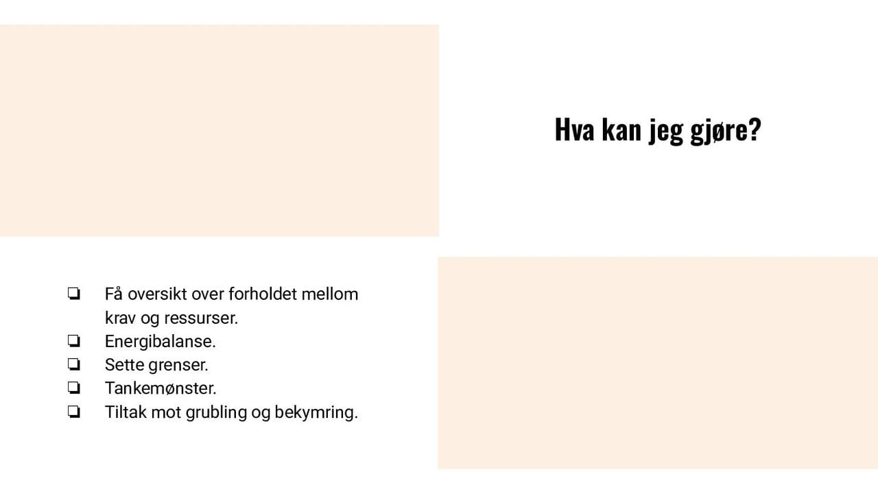 Hva kan jeg gjøre?