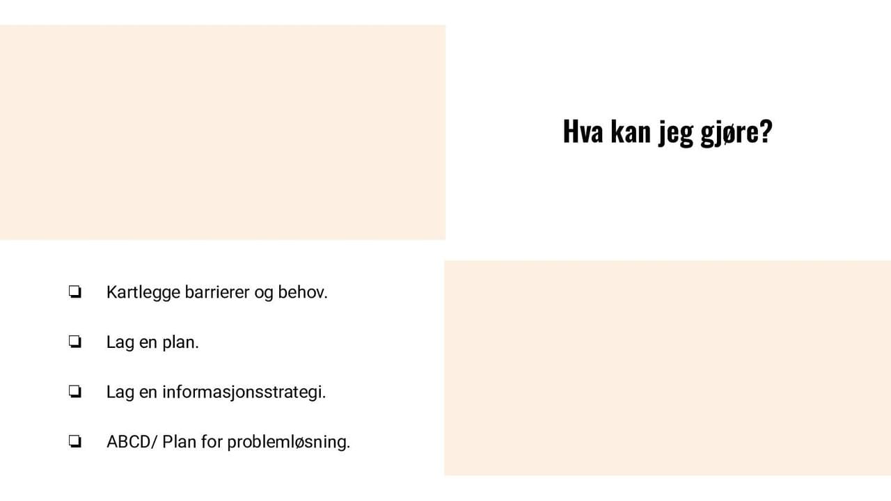 Hva kan jeg gjøre?