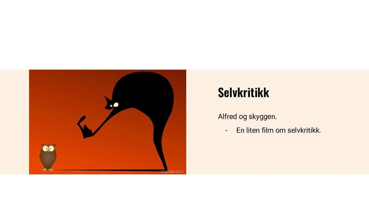 Selvkritikk