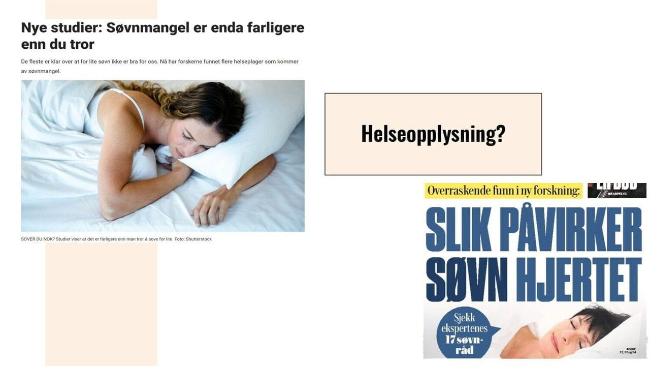 Helseopplysning?
