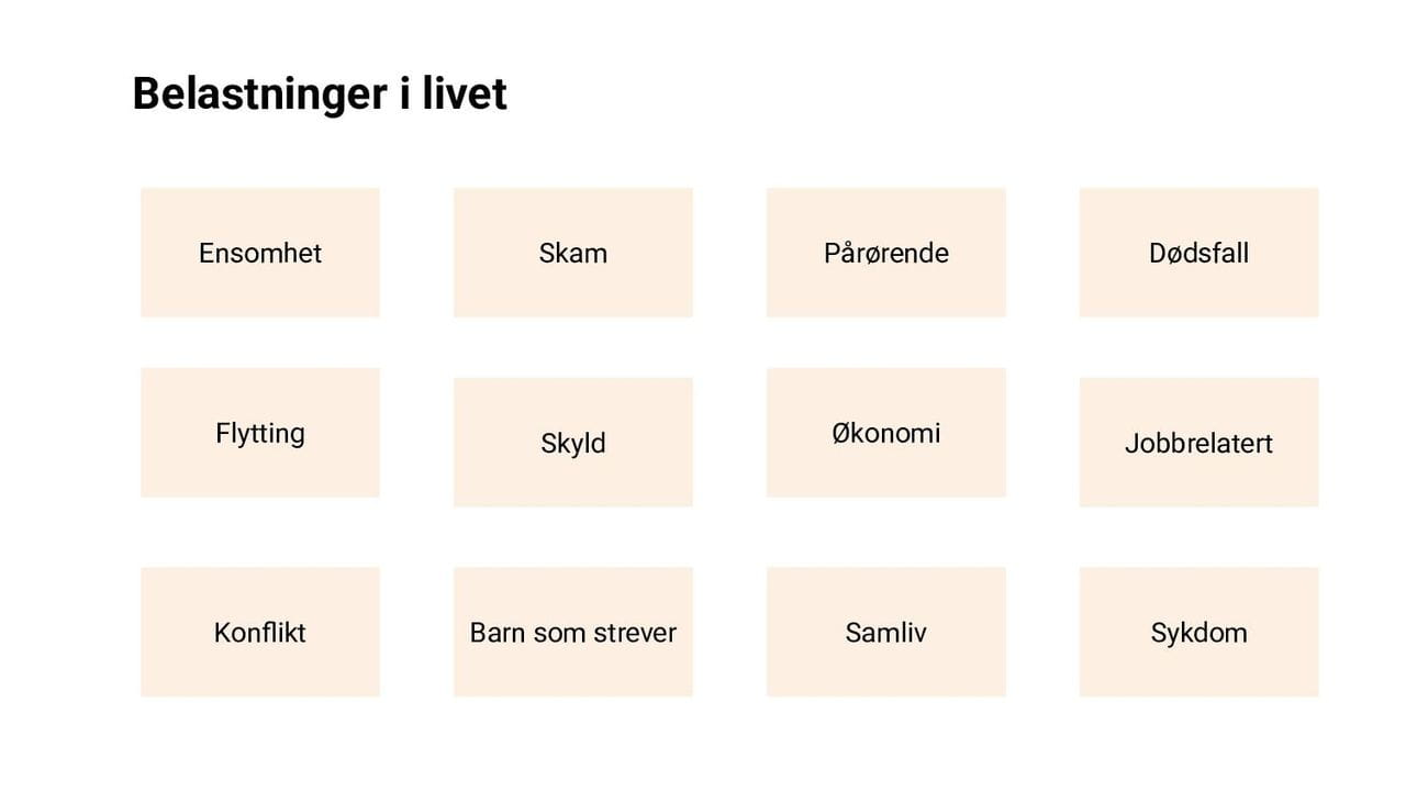 Belastninger i livet