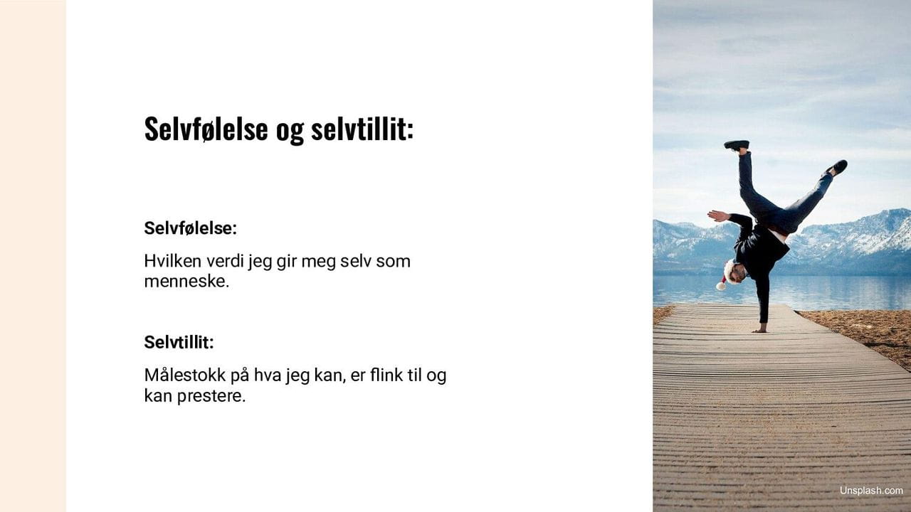Selvfølelse og selvtillit